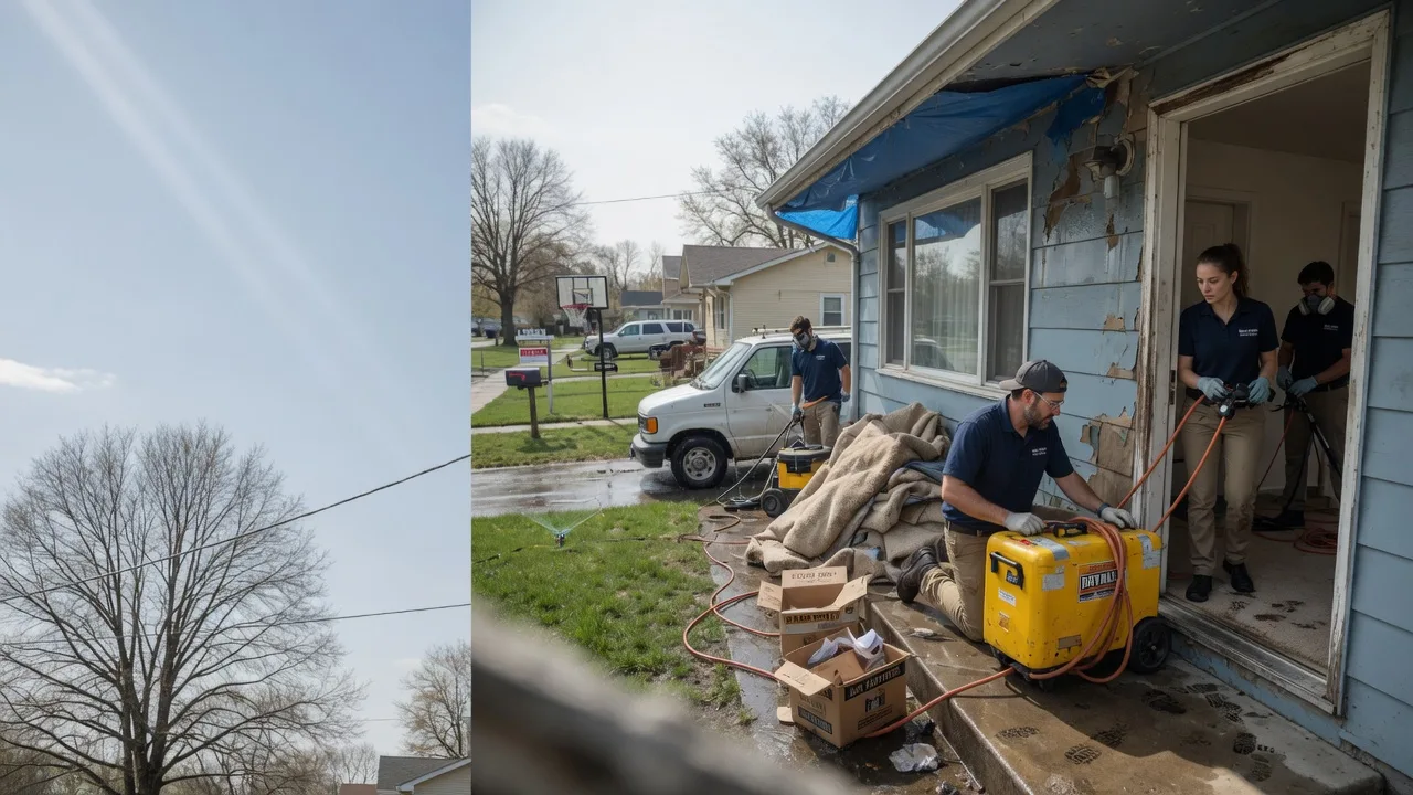 Basement Flood Cleanup in Sidney, OH near me